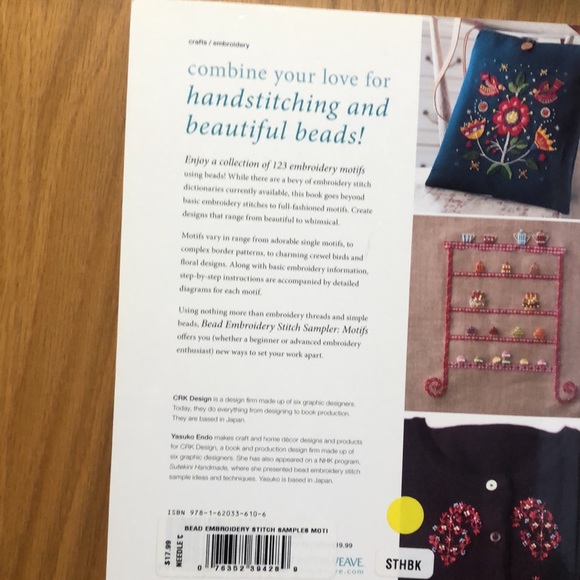 Office Bead Embroidery Stitch Samples Motifs Collector Yasuko Endo